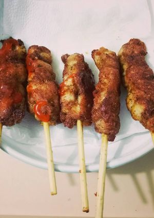 Hình của món Gà xiên que.
