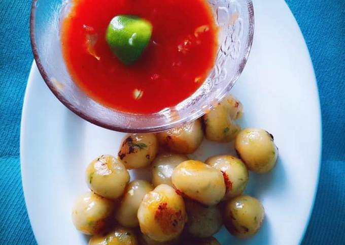 cilok aci bakar lemu with souce home made - resepenakbgt.com