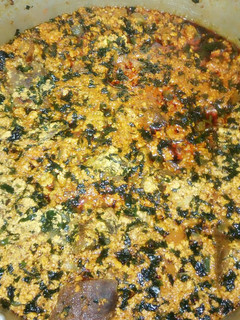 A picture of Egusi soup.