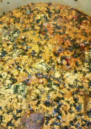 A picture of Egusi soup.