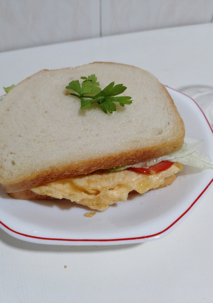 Una foto de Sándwich de Tortilla