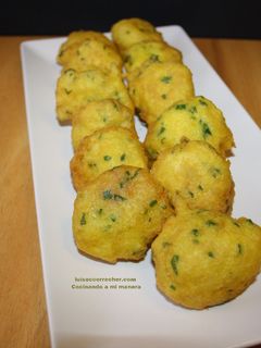 Una foto de Buñuelos de bacalao