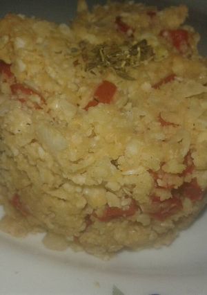 Foto principal de Falso cuscús de coliflor y pimiento rojo