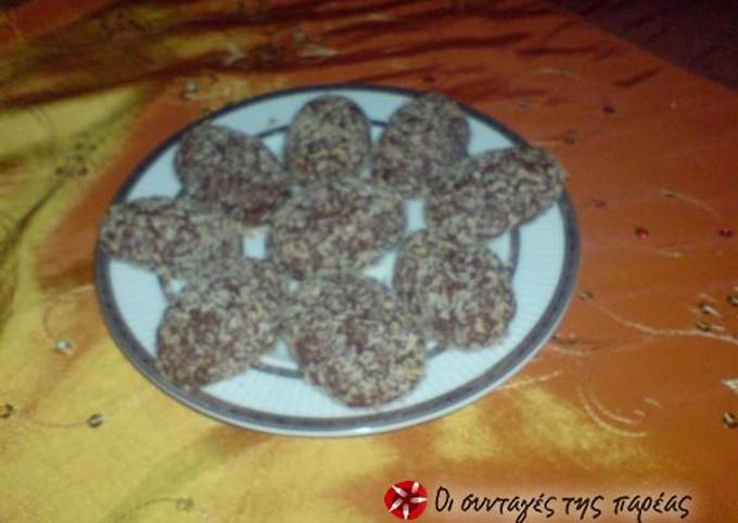 κύρια φωτογραφία συνταγής Σοκολατένια μπισκότα με καρύδα