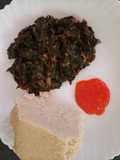 Kienyeji vegetables (mkunde and mrenda)