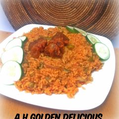 A picture of Jollof Rice.