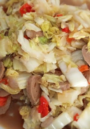 Foto resep Tumis sawi putih bakso