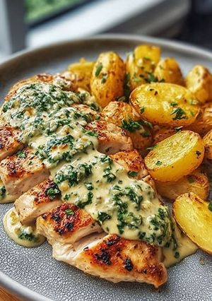 Una foto de Crema de puerro y curry - acompaña POLLO AL HORNO, MILANESAS DE POLLO, BIFE DE POLLO, ETC