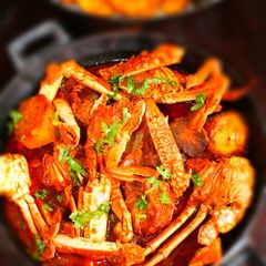 A picture of Crab Curry.
