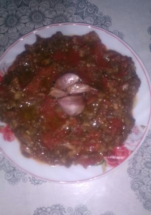 صورة لوصفة بابا غنوج او متبل باذنجان