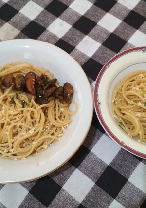 Foto resep Spaghetti shoyu seledri (japanese style pasta)