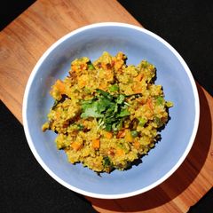 A picture of Kodo millet poha.