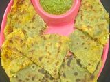 Palak paneer paratha