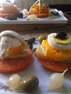 Una foto de Ensalada a rodajas