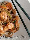 Soba Noodles con verdure e gamberi