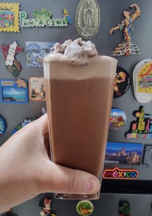 Una foto de Frappé de café