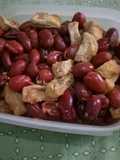 Tumis kulit mlinjo capur tahu