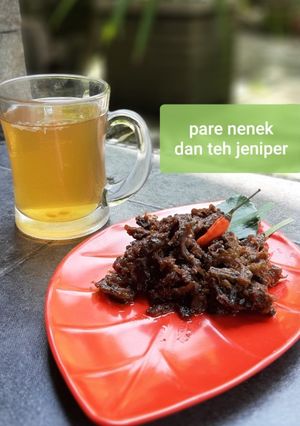 Foto resep Pare Nenek dan Teh Jeniper