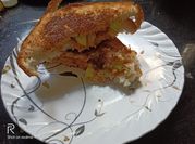A picture of bread malai sandwich