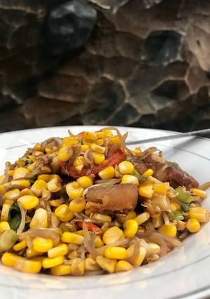 Foto resep Tumis Ikan Asin + Jagung Tauge