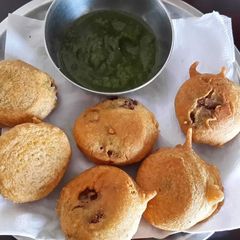Batata vada A picture of Batata vada.