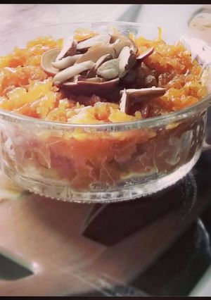 A picture of Gajar ka Halwa (Carrot Halwa).