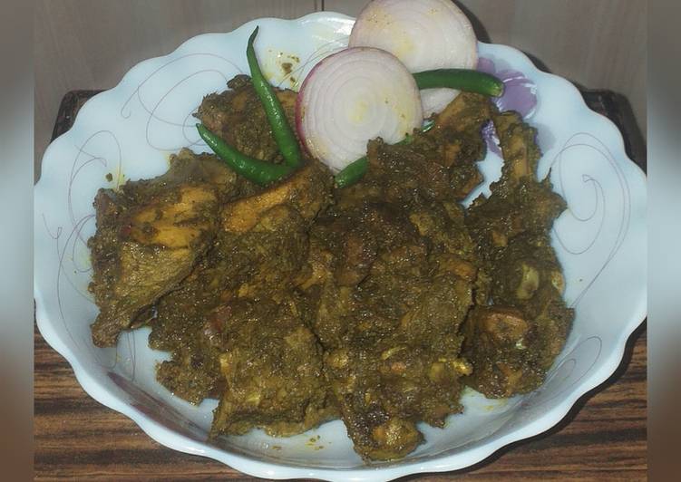 Steps to Prepare Homemade Goan chicken cafreal