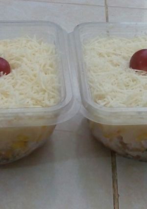 Foto resep Salad buah sederhana