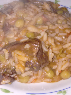 Una foto de Risotto de rosbeef