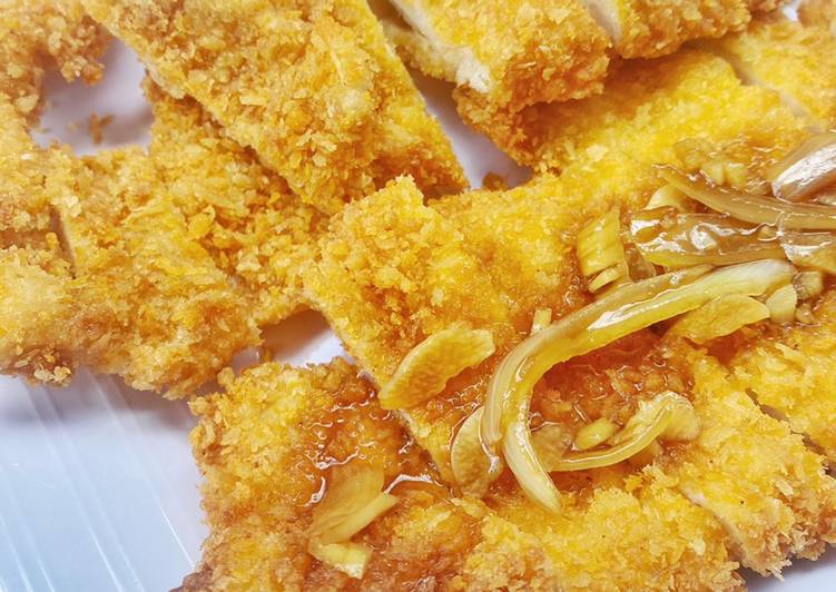 Bagaimana Membuat Chicken Katsu Saos Teriyaki, Lezat Sekali