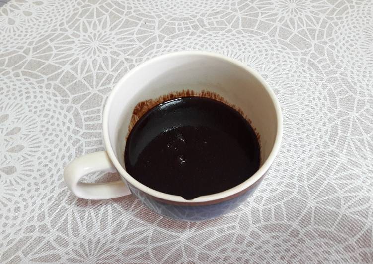 Chocolate a la taza espeso con nueces solidario de comercio justo y vegano
☕