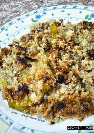 Une photo de Crumble des figues à la farine de sorgho et l'avoine
