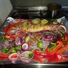 A picture of Baked fish.