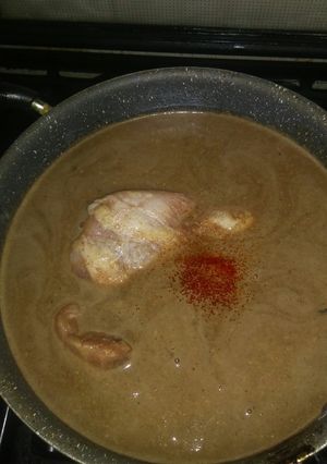 عکسی از دستور فسنجان با مرغ