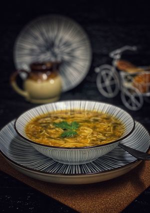 صورة لوصفة شوربة العدس الاخضر
