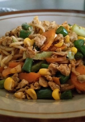 Foto resep Spaghetti Telur Sayuran
