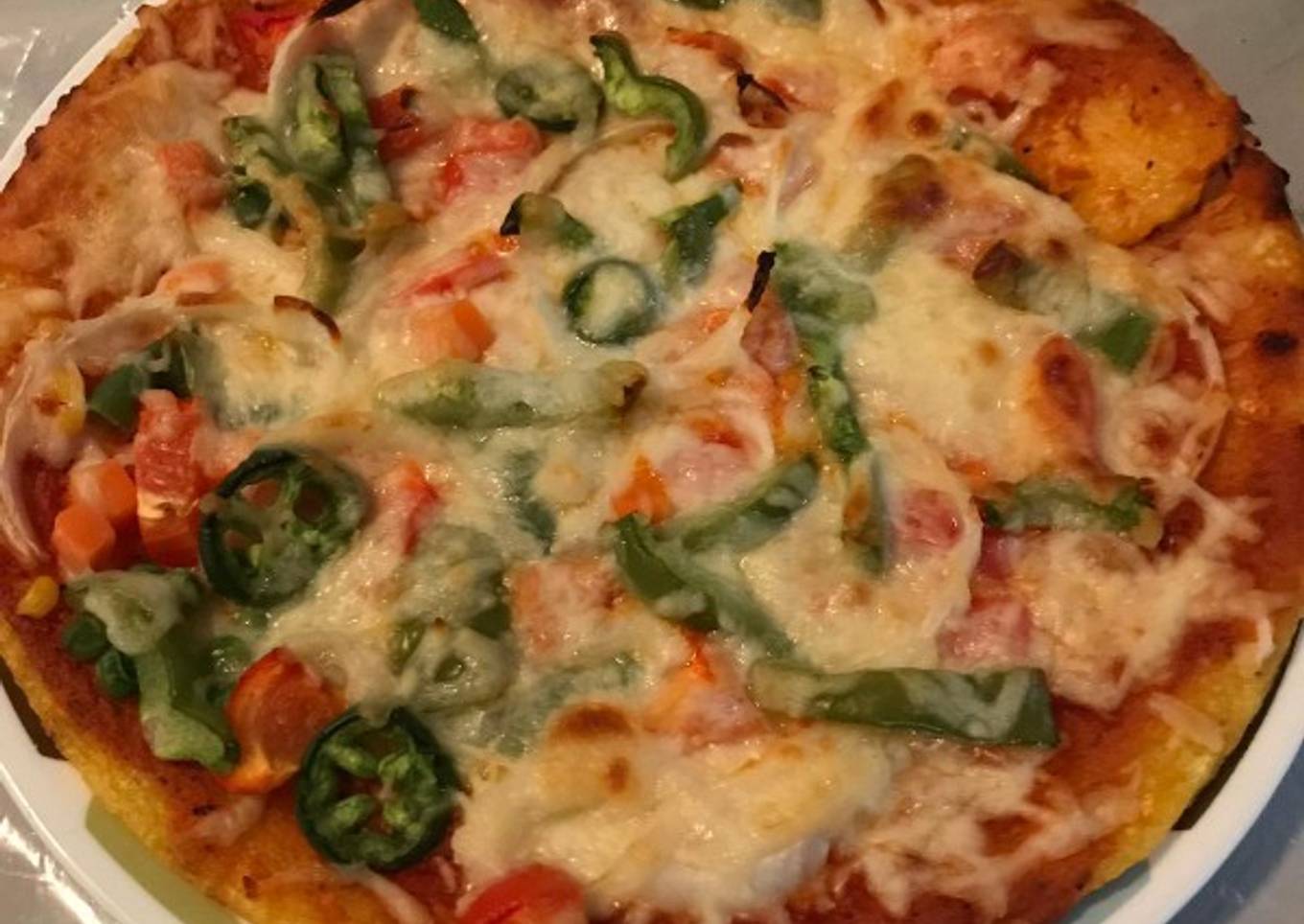 Cheese veggie pizza