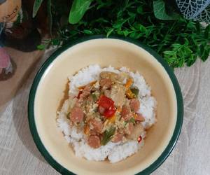 Gampangnya Menyajikan Rice Bowl OrakArik Pelangi Enak Sempurna