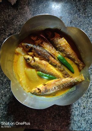 পেঁপে আলু দিয়ে চারাপোনার ঝোল (pepe aloo diye chara ponar jhol recipe in Bengali) রেসিপির প্রধান ছবি