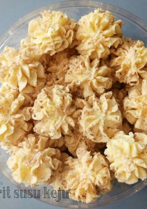 Foto resep Semprit susu keju eggless