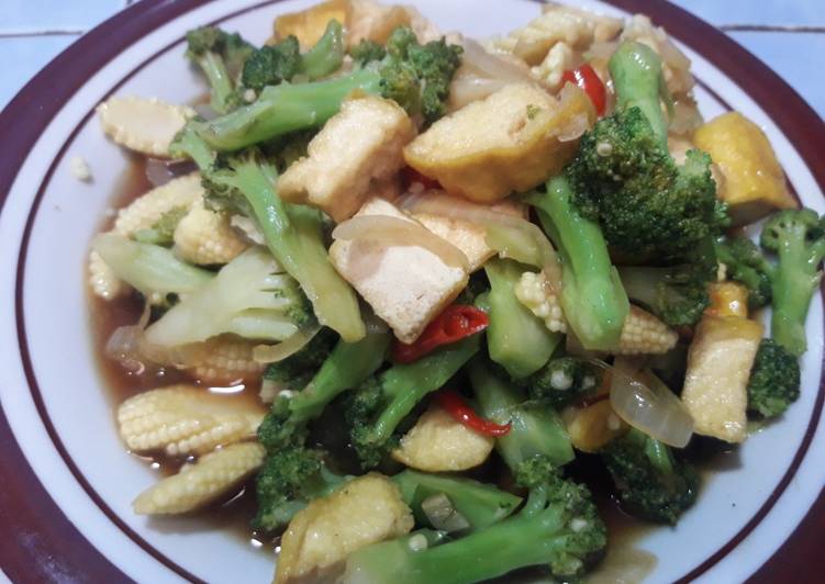 Resep Bumbu Dapur Tumis brokoli & tahu