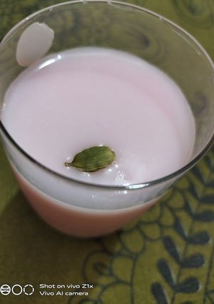 A picture of Ekadashi special drink.