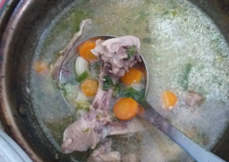 Cara mudah memasak Sop kencur ayam Anti Gagal