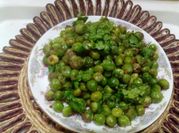 A picture of green peas snack