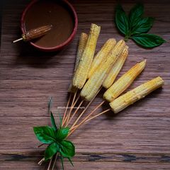 A picture of Baby corn Satay.