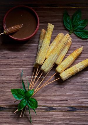 A picture of Baby corn Satay.