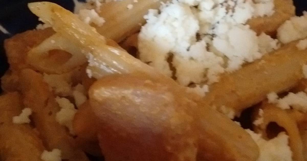 Pasta con chuleta en crema de chipotle Receta de rocky Cookpad