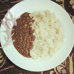 A picture of Dal chawal.
