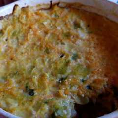 Una foto de Tortilla de zanahoria y zapallitos tipo suffle