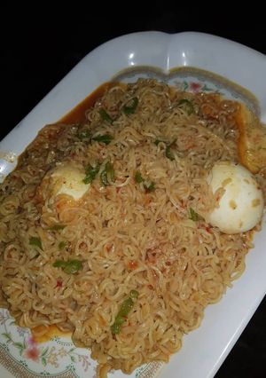 A picture of Indomie noodles.
